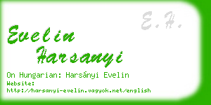 evelin harsanyi business card